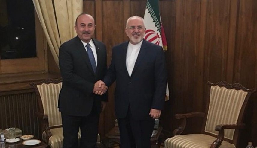 رایزنی ظریف و چاووش اوغلو در تهران