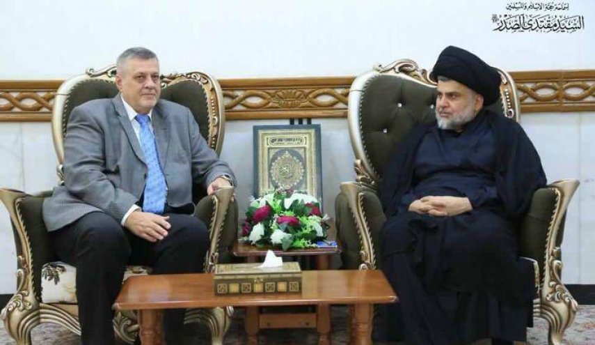 الصدر يستقبل الممثل الخاص للأمين العام للأمم المتحدة بالعراق+صور