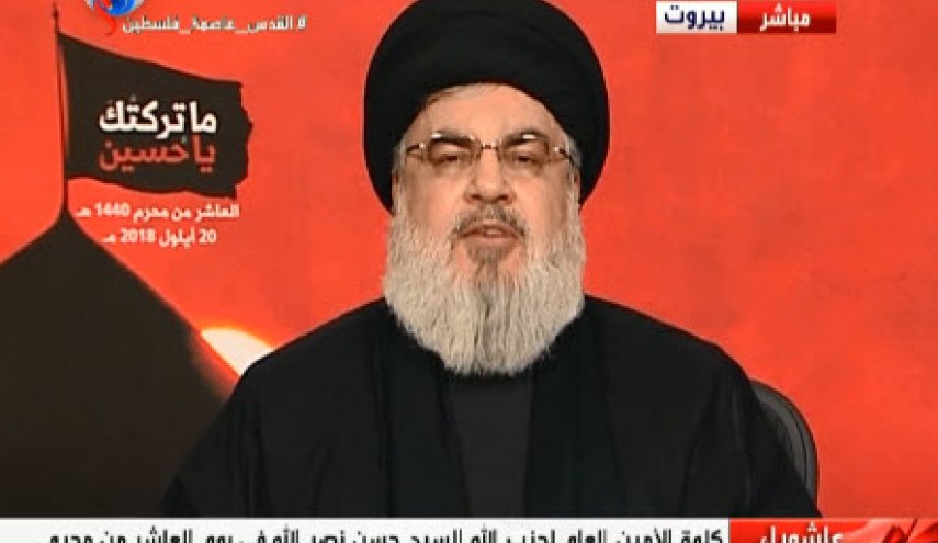سیدحسن نصرالله: در راه امام حسین اراده ما قوی و قدرتمان افزایش می یابد/ در کنار ملت فلسطین برای احقاق حقوق مشروع شان ایستاده ایم/ واجب است که در کنار ایران بایستیم/ حزب الله به قدری موشک و سلاح دارد که خارج از تصور اسرائیل است 