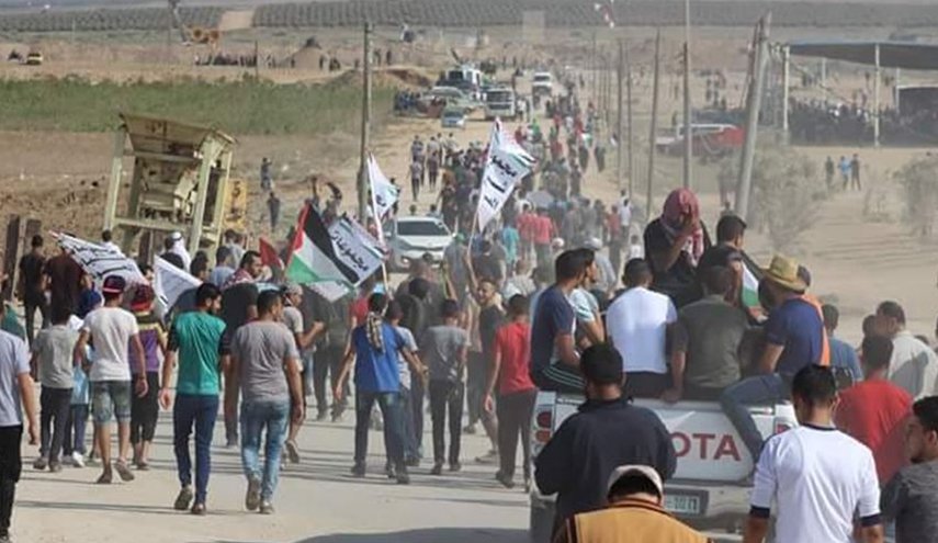مشارکت گسترده در بیست و هفتمین راهپیمایی بازگشت/ 7 فلسطینی شهید و 507 نفر دیگر مجروح شدند