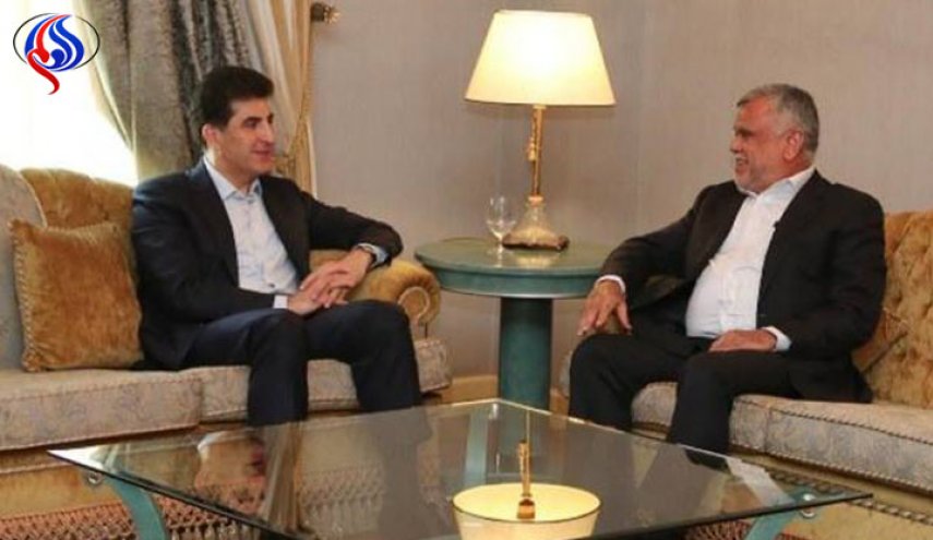 العامري والبارزاني يبحثان تشكيل الحكومة الجديدة

