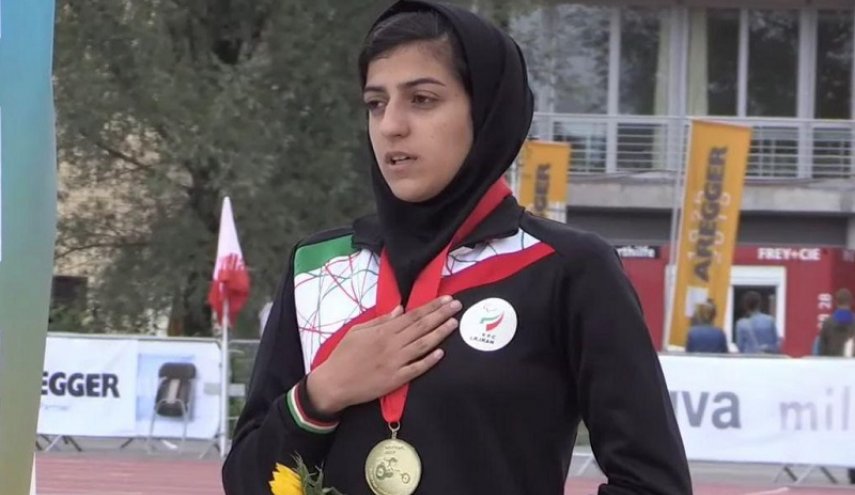 العداءة الايرانية صفرزادة بالمركز الثالث في العاب اسيا للمعاقين 2018