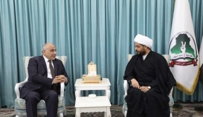 دیدار دبیرکل «عصائب اهل الحق» با عادل عبدالمهدی
