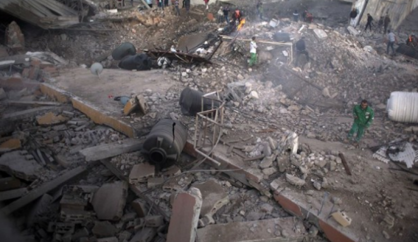 حمله صهیونیست‌ها به 80 هدف در غزه و تخریب کامل یک ساختمان 4 طبقه
