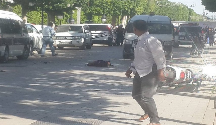 انفجار انتحاری در نزدیکی مقر وزارت کشور تونس
