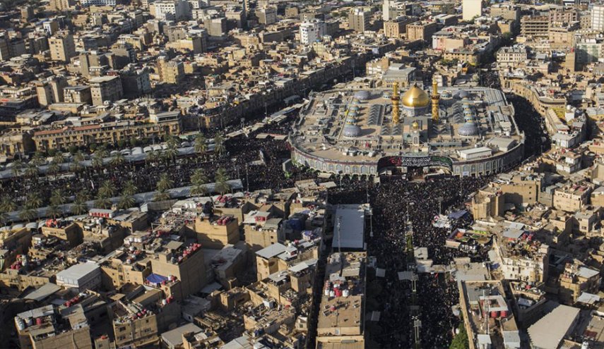 مدينة كربلاء في يوم تجديد الولاء لابي الاحرار ابي عبد الله الحسين
