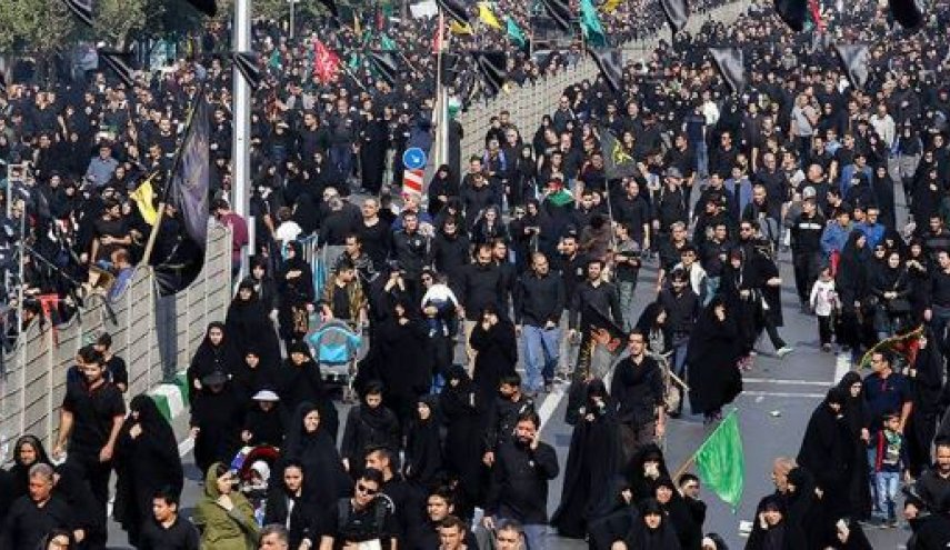مراسم پیاده روی جاماندگان اربعین حسینی در تهران آغاز شد
