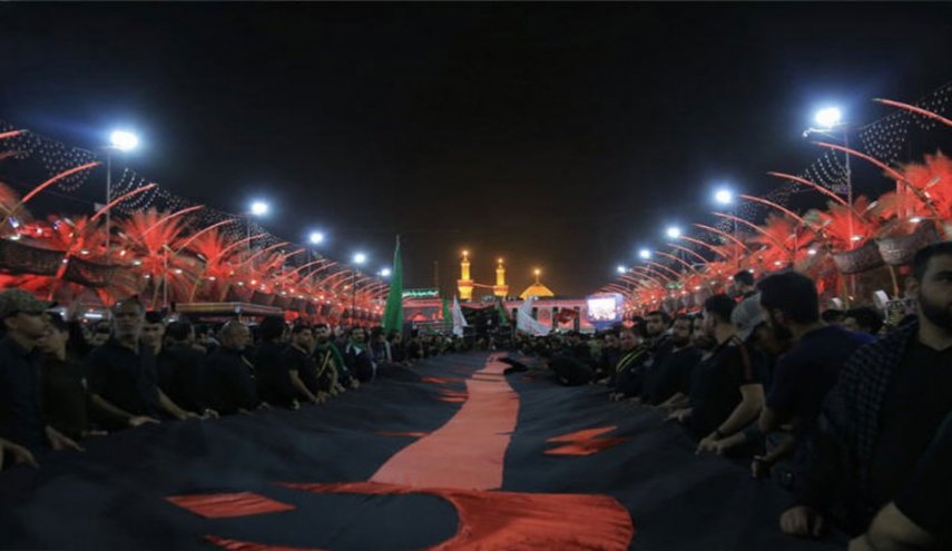 فدائيو السيدة زينب (س) يحيون أربعين الامام الحسين في كربلاء