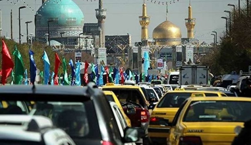 ترافیک در مسیرهای ورودی و خروجی مشهد پرحجم است