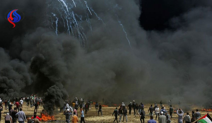 شهادت یک فلسطینی و مجروحیت شماری در 33مین راهپیمایی بازگشت