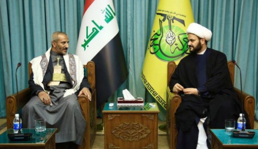 دیدار هیأتی یمنی با دبیر کل «نجباء» عراق

