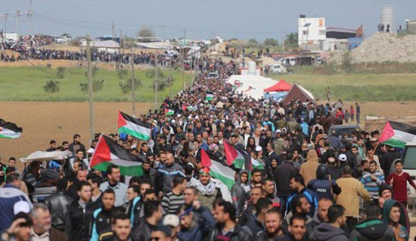 همبستگی بین المللی با ملت فلسطین؛ فلسطین آماده برگزاری 36مین راهپیمایی بازگشت