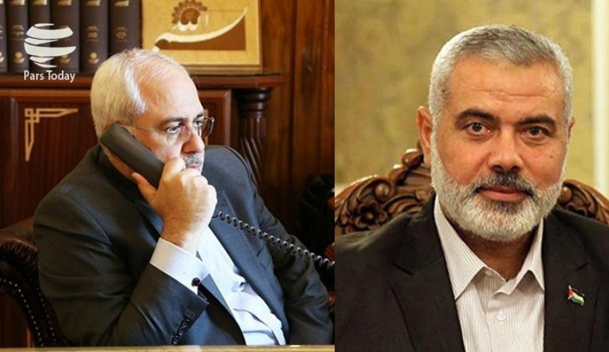 گفتگوی هنیه با ظریف/ تلاش ایران برای عدم تصویب قطعنامه محکومیت مقاومت اسلامی