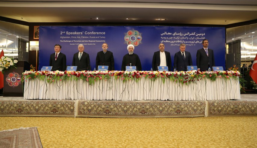 دومین کنفرانس روسای مجالس 6 کشور برای مقابله با تروریسم در تهران آغاز شد

