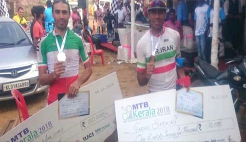 ذهبية وفضية لايران في سباق الدراجات الجبلية بالهند