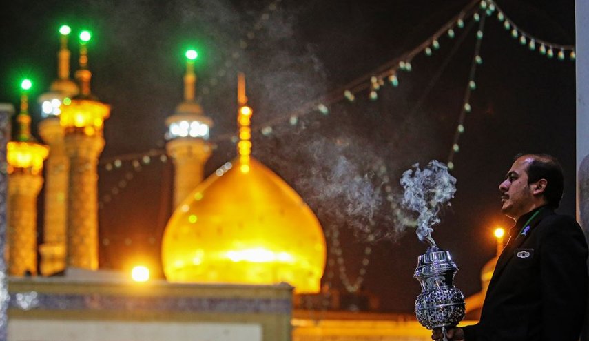 بالصور..حرم السيدة فاطمة المعصومة (ع ) في ليلة ذكرى وفاتها في مدينة قم المقدسة 