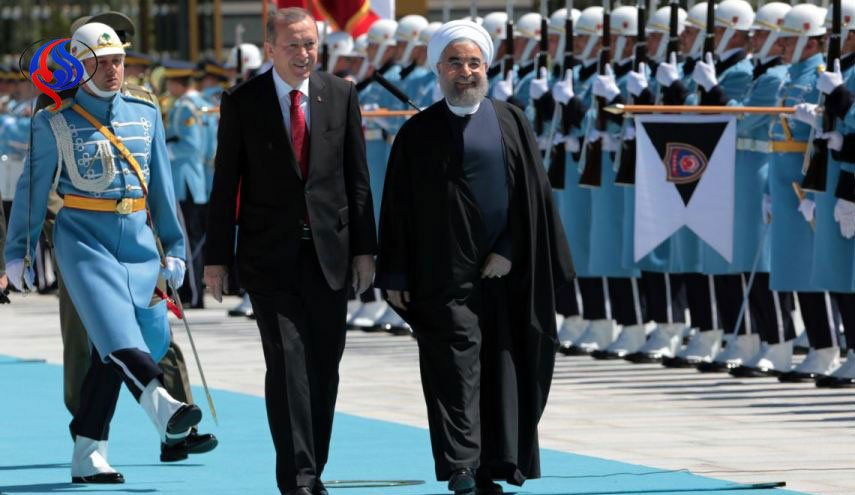 استقبال رسمی اردوغان از روحانی در آنکارا