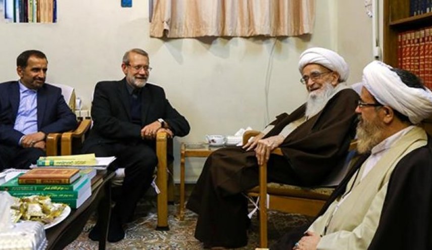 لاریجانی با مراجع عظام تقلید دیدار کرد/ ارائه گزارش از شرایط اقتصادی کشور