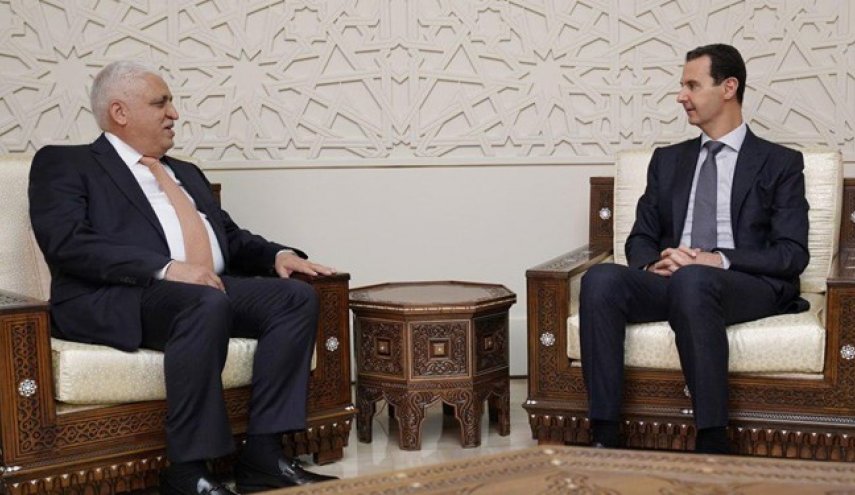 رئیس «الحشد الشعبی» عراق با بشار اسد دیدار کرد
