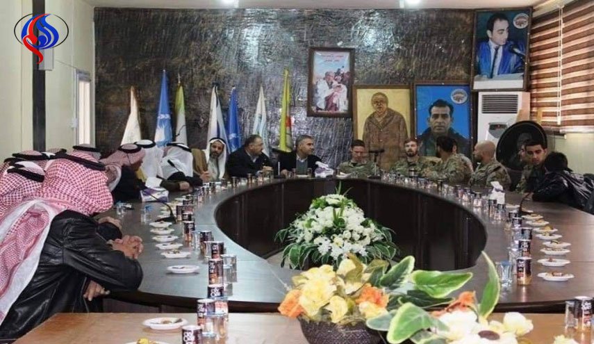 نشست فرماندهان ائتلاف متجاوز آمریکایی با کردهای سوریه