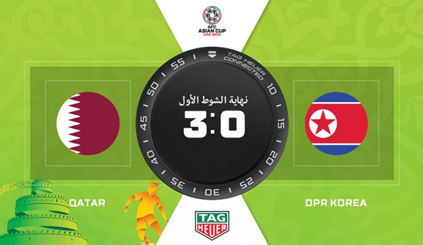 قطر تتقدم بثلاثة أهداف دون رد في الشوط الأول