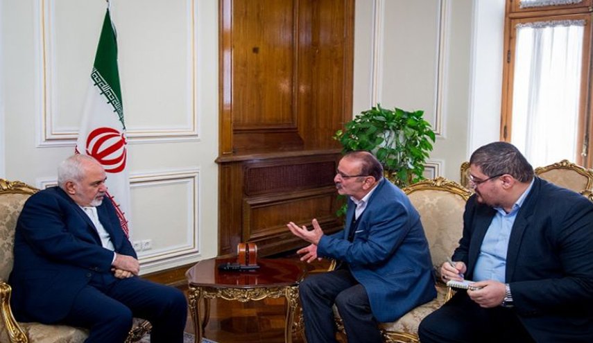 ظريف يتحدث عن علاقات ايران مع عمان وقطر والموقف من سوريا
