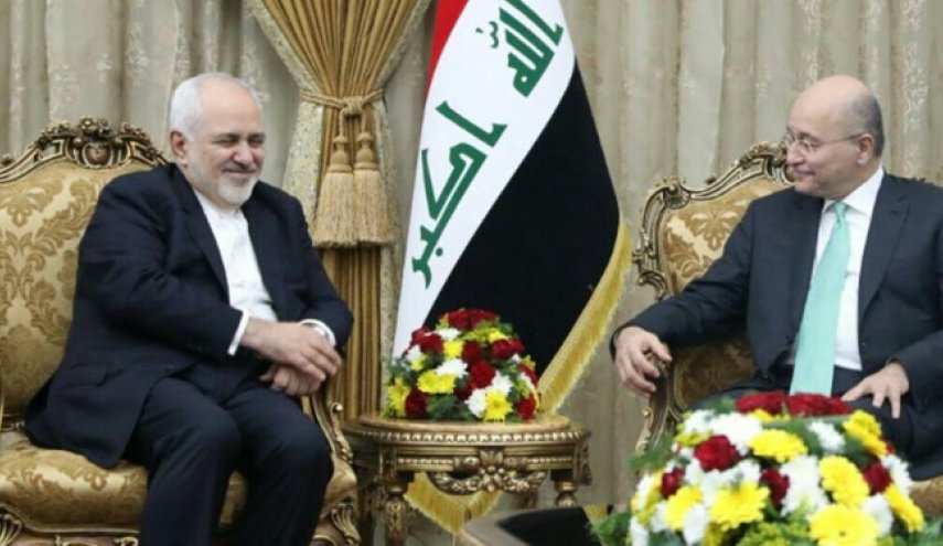 ظریف با برهم صالح دیدار کرد