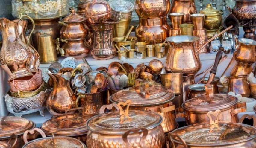 حرفة صناعة النحاس في مدينة اصفهان الايرانية