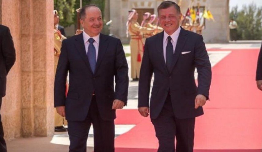 مسعود بارزانی با پادشاه اردن دیدار کرد 