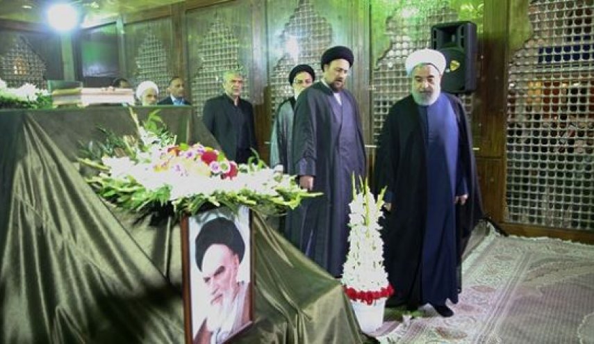 تجدید میثاق رییس جمهور و اعضای هیات دولت با آرمانهای امام راحل و شهیدان