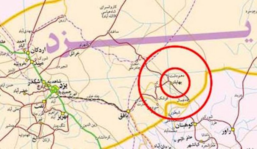 وقوع زمین لرزه در شهرستان بهاباد یزد 