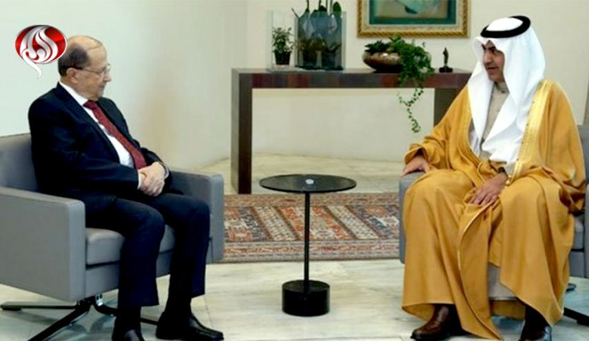 دیدار هیأت سعودی با رئیس‌جمهور لبنان ساعاتی پس از پایان سفر ظریف به بیروت