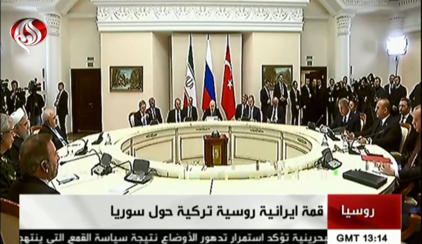 نشست سه جانبه روسای جمهور ایران ، روسیه و ترکیه در شهر سوچی آغاز شد