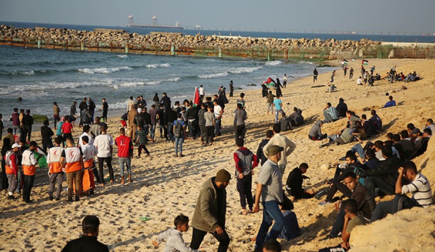 20 اصابة خلال الحراك البحري شمال قطاع غزة