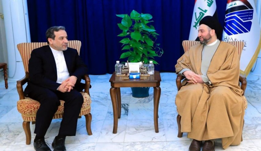 دیدار عراقچی با سید عمار حکیم در بغداد