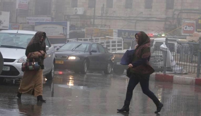 منخفض جوي عميق يضرب فلسطين