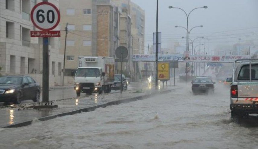 تطور المنخفض الجوي في الأردن إلى الدرجة الرابعة 