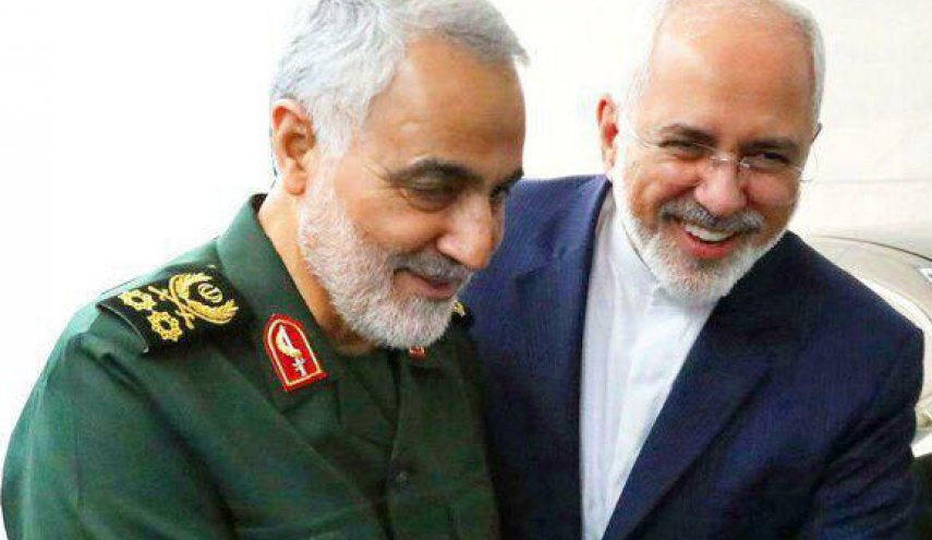 پیام تبریک ظریف به سردار سلیمانی
