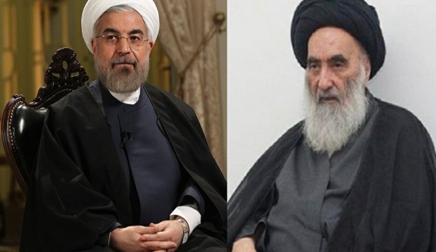 روحانی با آیت الله سیستانی دیدار کرد
