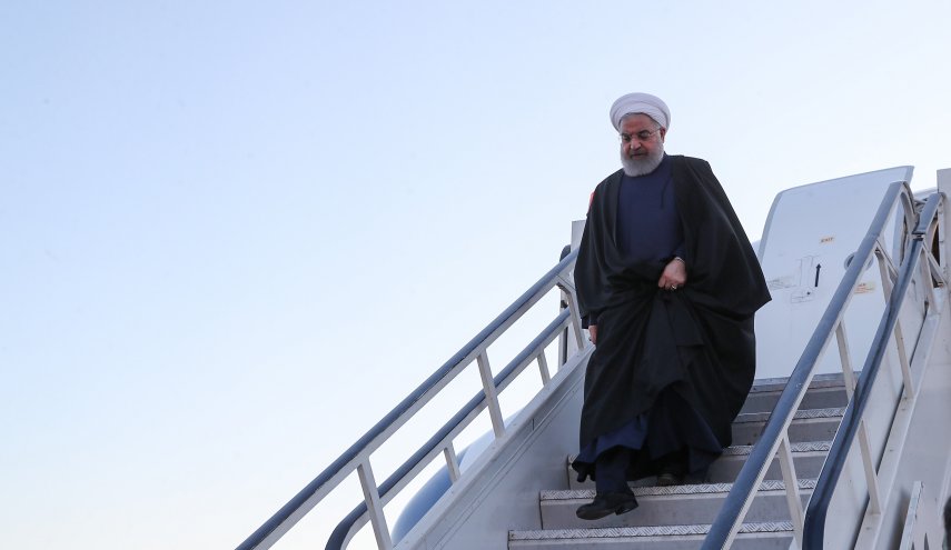 روحانی وارد اهواز شد