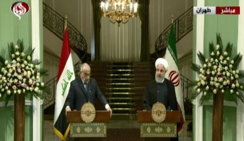 روحانی: توسعه همکاری های تهران – بغداد به نفع دو کشور و منطقه است/ عبدالمهدی: جایگاه و امنیت امروز را مدیون حمایت‌های ایران هستیم