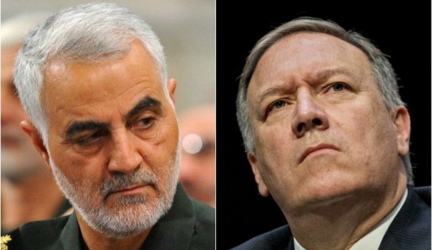 ادامه گستاخی های وزیر خارجه آمریکا؛ سردار سلیمانی همردیف ابوبکر البغدادی است!
