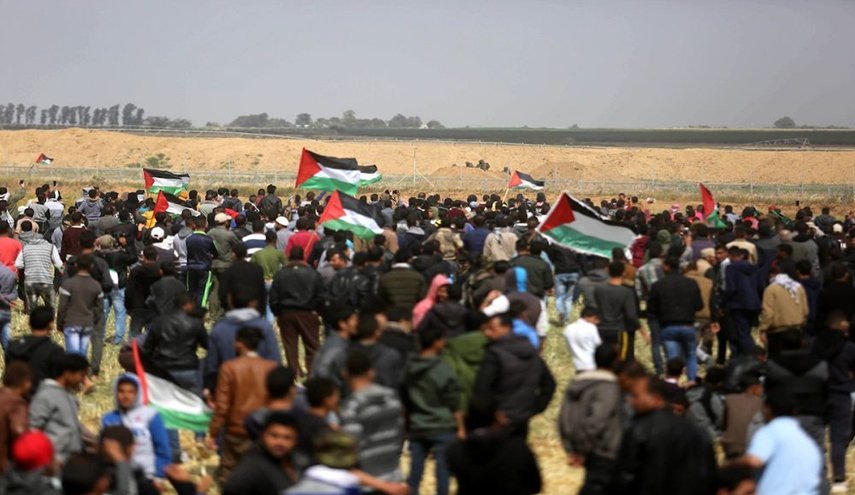  شهادت یک دختر 15 ساله و زخمی شدن 66 فلسطینی دیگر در 54مین  راهپیمایی بازگشت