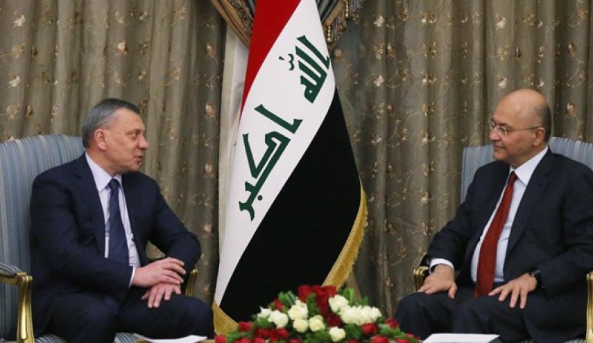 دیدار معاون نخست‌وزیر روسیه با «برهم صالح» در بغداد
