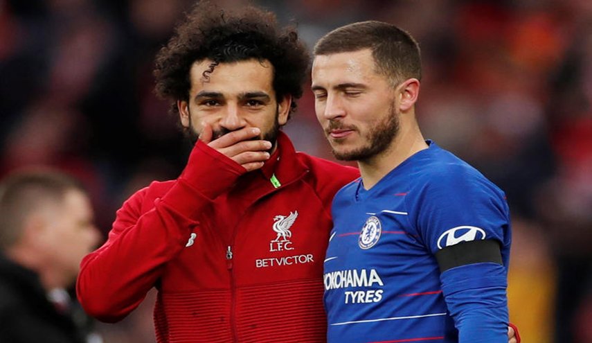 تشيلسي يحتج على استبعاد هازارد وصلاح من الفريق المثالي