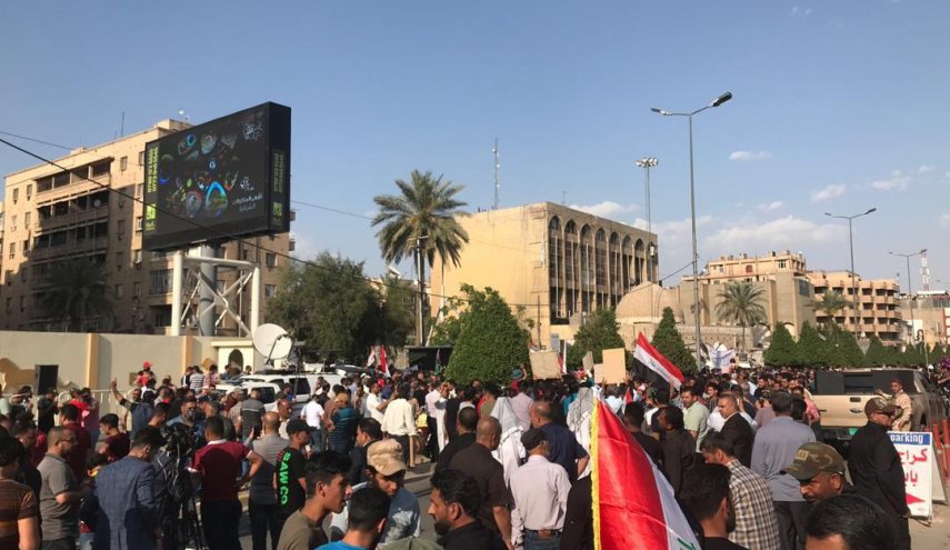 تظاهرات در بغداد و نجف اشرف علیه رژیم بحرین
