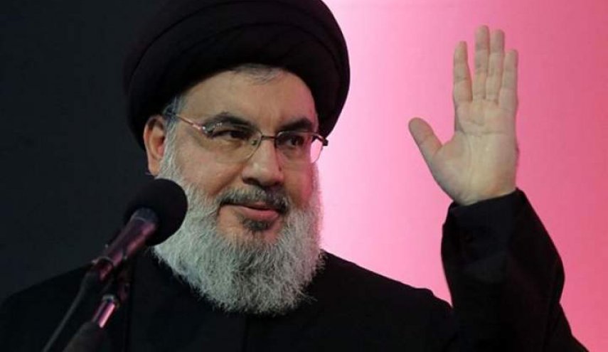سید حسن نصرالله سخنرانی می کند 