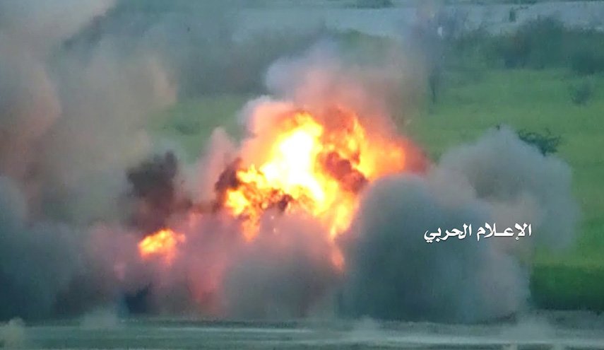 شلیک موشک زلزال 1 به تجمع مزدوران سعودی در جبهه حرض