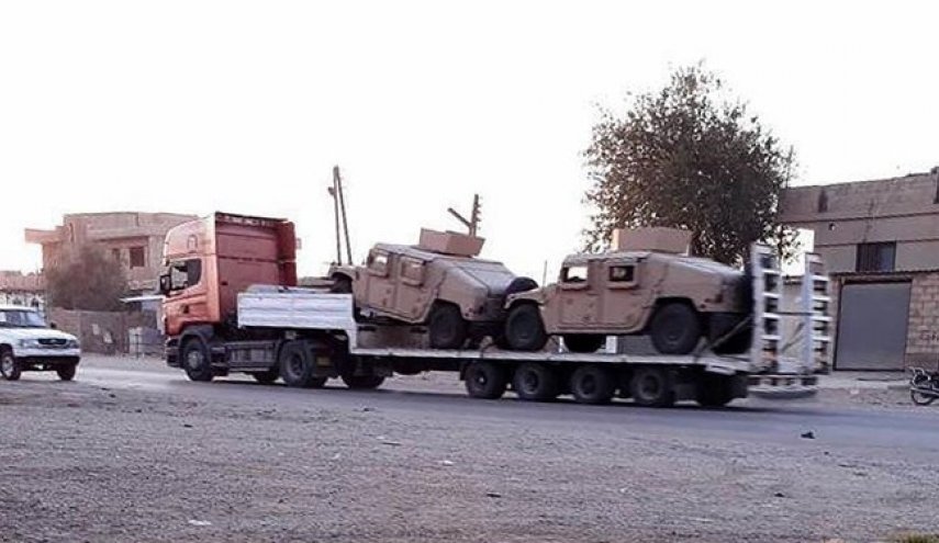 یک کاروان نظامی آمریکایی از اردن وارد پایگاه «عین الاسد» در عراق شد
