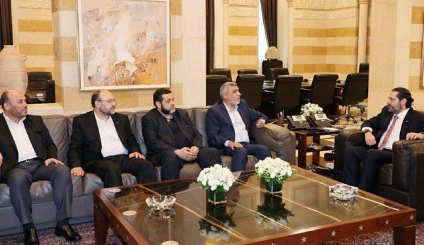دیدار هیأتی از حماس با نخست‌وزیر لبنان
